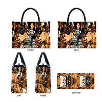 Rosa Parks Leather Bag Sepia Collage Design Civil Rights Icon I Believe There Is Only One Race Quote - Wonder Print Shop