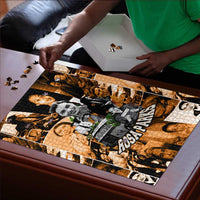 Rosa Parks Puzzle Sepia Collage Design Civil Rights Icon I Believe There Is Only One Race Quote - Wonder Print Shop