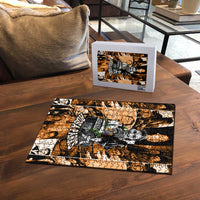 Rosa Parks Puzzle Sepia Collage Design Civil Rights Icon I Believe There Is Only One Race Quote - Wonder Print Shop