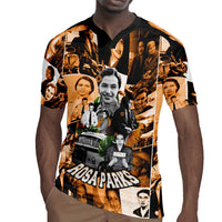 Rosa Parks Rugby Jersey Sepia Collage Design Civil Rights Icon I Believe There Is Only One Race Quote TS04