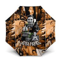 Rosa Parks Umbrella Sepia Collage Design Civil Rights Icon I Believe There Is Only One Race Quote - Wonder Print Shop