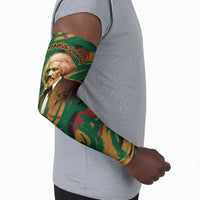 Frederick Douglass Arm Sleeves Green Abstract Design Civil Rights Leader Quote on Race and Humanity - Wonder Print Shop