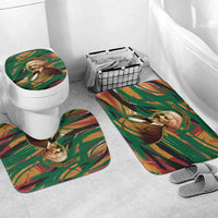 Frederick Douglass Bathroom Set Green Abstract Design Civil Rights Leader Quote on Race and Humanity - Wonder Print Shop