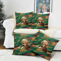 Frederick Douglass Pillow Cover Green Abstract Design Civil Rights Leader Quote on Race and Humanity - Wonder Print Shop