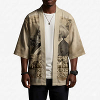 Frederick Douglass Kimono Sepia Newspaper Collage Civil Rights March Historic Quote Design - Wonder Print Shop