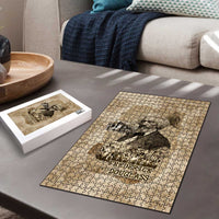 Frederick Douglass Puzzle Sepia Newspaper Collage Civil Rights March Historic Quote Design - Wonder Print Shop