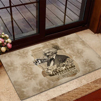 Frederick Douglass Rubber Doormat Sepia Newspaper Collage Civil Rights March Historic Quote Design - Wonder Print Shop