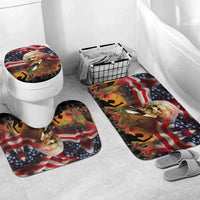Frederick Douglass Bathroom Set American Flag Background Powerful Quote Build Strong Children Civil Rights Tribute - Wonder Print Shop