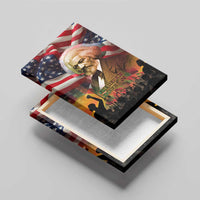 Frederick Douglass Canvas Wall Art American Flag Background Powerful Quote Build Strong Children Civil Rights Tribute - Wonder Print Shop