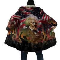 Frederick Douglass Cloak American Flag Background Powerful Quote Build Strong Children Civil Rights Tribute - Wonder Print Shop