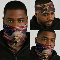 Frederick Douglass Neck Gaiter American Flag Background Powerful Quote Build Strong Children Civil Rights Tribute - Wonder Print Shop