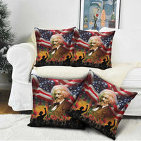 Frederick Douglass Pillow Cover American Flag Background Powerful Quote Build Strong Children Civil Rights Tribute - Wonder Print Shop