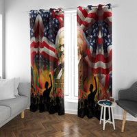 Frederick Douglass Window Curtain American Flag Background Powerful Quote Build Strong Children Civil Rights Tribute - Wonder Print Shop