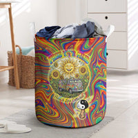 Free Your Mind Peace Love Collective Laundry Basket Psychedelic Hippie Vibes