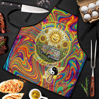 Free Your Mind Peace Love Collective Apron Psychedelic Hippie Vibes