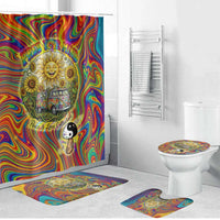 Free Your Mind Peace Love Collective Bathroom Set Psychedelic Hippie Vibes