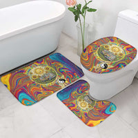 Free Your Mind Peace Love Collective Bathroom Set Psychedelic Hippie Vibes