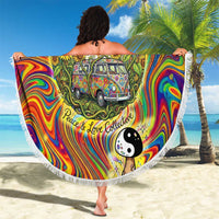 Free Your Mind Peace Love Collective Beach Blanket Psychedelic Hippie Vibes
