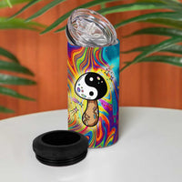 Free Your Mind Peace Love Collective 4 in 1 Can Cooler Tumbler Psychedelic Hippie Vibes