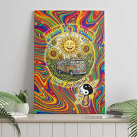 Free Your Mind Peace Love Collective Canvas Wall Art Psychedelic Hippie Vibes