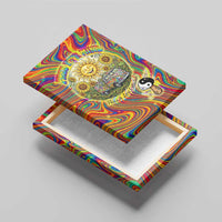 Free Your Mind Peace Love Collective Canvas Wall Art Psychedelic Hippie Vibes