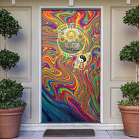 Free Your Mind Peace Love Collective Door Cover Psychedelic Hippie Vibes