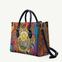 Free Your Mind Peace Love Collective Leather Bag Psychedelic Hippie Vibes