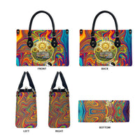 Free Your Mind Peace Love Collective Leather Bag Psychedelic Hippie Vibes