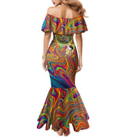 Free Your Mind Peace Love Collective Mermaid Dress Psychedelic Hippie Vibes