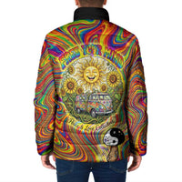 Free Your Mind Peace Love Collective Padded Jacket Psychedelic Hippie Vibes