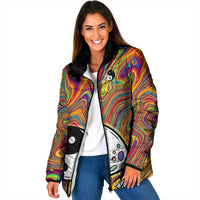 Free Your Mind Peace Love Collective Padded Jacket Psychedelic Hippie Vibes