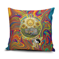 Free Your Mind Peace Love Collective Pillow Cover Psychedelic Hippie Vibes