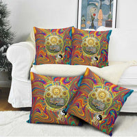 Free Your Mind Peace Love Collective Pillow Cover Psychedelic Hippie Vibes