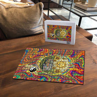 Free Your Mind Peace Love Collective Puzzle Psychedelic Hippie Vibes