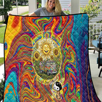 Free Your Mind Peace Love Collective Quilt Psychedelic Hippie Vibes