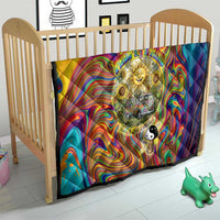 Free Your Mind Peace Love Collective Quilt Psychedelic Hippie Vibes