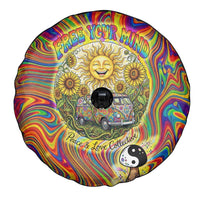 Free Your Mind Peace Love Collective Spare Tire Cover Psychedelic Hippie Vibes