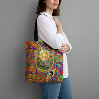 Free Your Mind Peace Love Collective Tote Bag Psychedelic Hippie Vibes