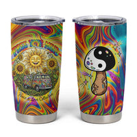 Free Your Mind Peace Love Collective Tumbler Cup Psychedelic Hippie Vibes