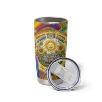 Free Your Mind Peace Love Collective Tumbler Cup Psychedelic Hippie Vibes