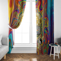 Free Your Mind Peace Love Collective Window Curtain Psychedelic Hippie Vibes