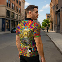 Free Your Mind Peace Love Collective Zipper Polo Shirt Psychedelic Hippie Vibes