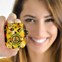 Make Love Not War AirPods Case Hippie Flower Power Revolution