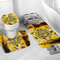 Make Love Not War Bathroom Set Hippie Flower Power Revolution