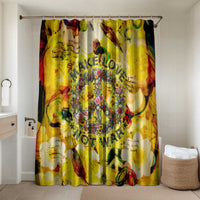 Make Love Not War Bathroom Set Hippie Flower Power Revolution