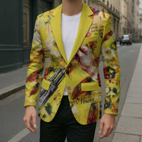 Make Love Not War Blazer Hippie Flower Power Revolution