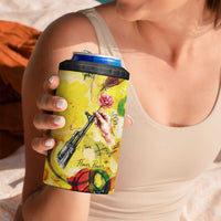 Make Love Not War 4 in 1 Can Cooler Tumbler Hippie Flower Power Revolution