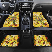 Make Love Not War Car Mats Hippie Flower Power Revolution