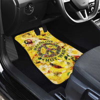 Make Love Not War Car Mats Hippie Flower Power Revolution