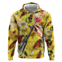 Make Love Not War Hoodie Hippie Flower Power Revolution